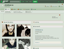 Tablet Screenshot of christinee-xo.deviantart.com