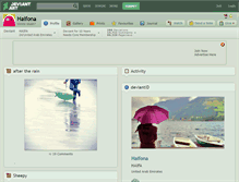 Tablet Screenshot of haifona.deviantart.com