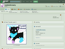 Tablet Screenshot of cookiesncreamy.deviantart.com