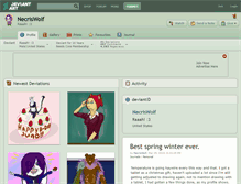 Tablet Screenshot of necriswolf.deviantart.com