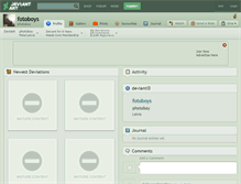 Tablet Screenshot of fotoboys.deviantart.com