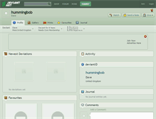Tablet Screenshot of hummingbob.deviantart.com