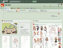 Tablet Screenshot of icha-chan.deviantart.com