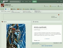 Tablet Screenshot of knikki121.deviantart.com