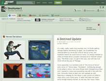 Tablet Screenshot of dinohunter2.deviantart.com