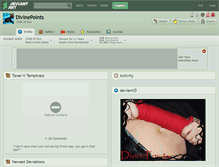 Tablet Screenshot of divinepoints.deviantart.com