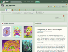 Tablet Screenshot of cynicalwoman.deviantart.com
