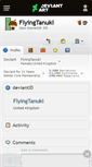 Mobile Screenshot of flyingtanuki.deviantart.com