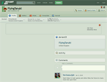 Tablet Screenshot of flyingtanuki.deviantart.com