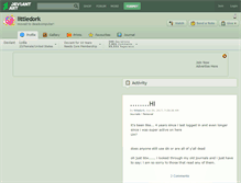 Tablet Screenshot of littledork.deviantart.com