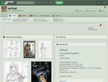 Tablet Screenshot of aoitsuki.deviantart.com