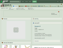 Tablet Screenshot of damain-xi.deviantart.com