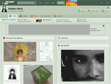 Tablet Screenshot of hidden-mind.deviantart.com