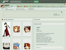 Tablet Screenshot of aoitori.deviantart.com