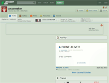 Tablet Screenshot of cocosneaker.deviantart.com