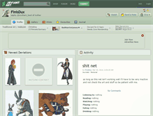 Tablet Screenshot of finisdux.deviantart.com