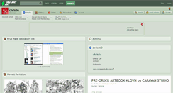 Desktop Screenshot of chrislie.deviantart.com