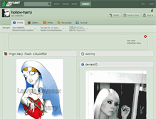 Tablet Screenshot of hollow-harry.deviantart.com