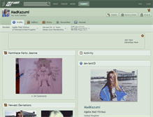 Tablet Screenshot of madkazumi.deviantart.com