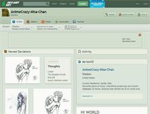 Tablet Screenshot of animecrazy-misa-chan.deviantart.com