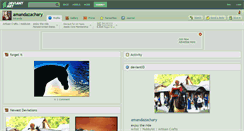 Desktop Screenshot of amandazachary.deviantart.com