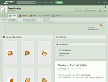 Tablet Screenshot of free-avatar.deviantart.com