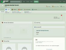Tablet Screenshot of naruto-hentai-lovers.deviantart.com