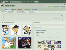 Tablet Screenshot of marisa-kirisame.deviantart.com