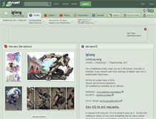 Tablet Screenshot of lgliang.deviantart.com