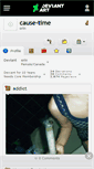 Mobile Screenshot of cause-time.deviantart.com