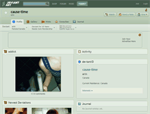 Tablet Screenshot of cause-time.deviantart.com