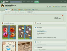 Tablet Screenshot of martamadaleine.deviantart.com