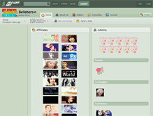 Tablet Screenshot of beliebers.deviantart.com