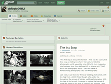 Tablet Screenshot of definateshinji.deviantart.com