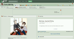 Desktop Screenshot of frozen-lightning.deviantart.com