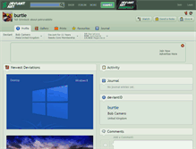 Tablet Screenshot of burtie.deviantart.com