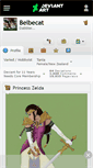 Mobile Screenshot of belbecat.deviantart.com