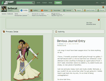 Tablet Screenshot of belbecat.deviantart.com