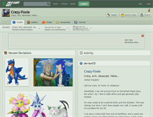 Tablet Screenshot of crazy-foxie.deviantart.com