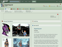 Tablet Screenshot of hyperguyver.deviantart.com