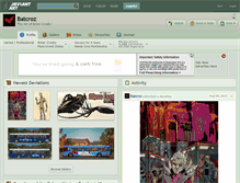 Tablet Screenshot of batcroz.deviantart.com