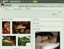 Tablet Screenshot of perselotis.deviantart.com