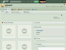 Tablet Screenshot of lolabogotta.deviantart.com