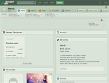 Tablet Screenshot of nmvb.deviantart.com