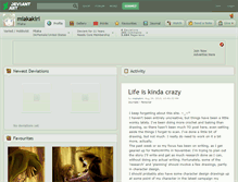 Tablet Screenshot of miakakiri.deviantart.com