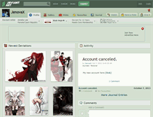 Tablet Screenshot of jenovax.deviantart.com