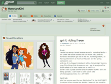 Tablet Screenshot of horselandgirl.deviantart.com