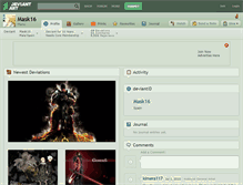 Tablet Screenshot of mask16.deviantart.com