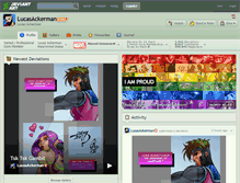 Tablet Screenshot of lucasackerman.deviantart.com