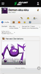 Mobile Screenshot of demon-aku-aku.deviantart.com